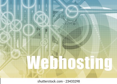 Webhosting Tech Abstract Background In Blue Color