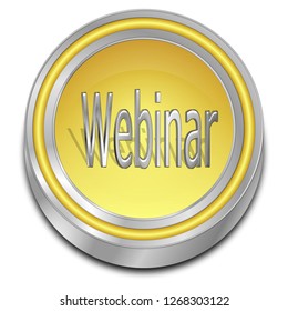 Webinar Button - 3D illustration