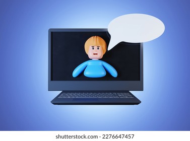 webinar teamwork icon design 3d render illustration 