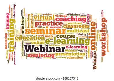 Webinar word cloud