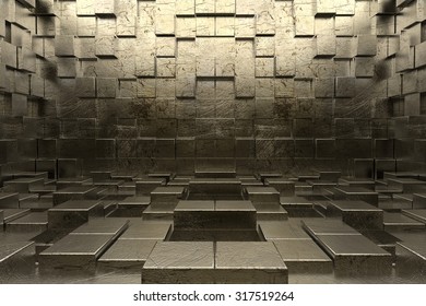 
website background, realistic cubes positioned in space 3d illustration

