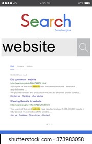 Website Data Internet Social Media Networking Concept