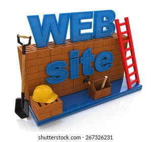 Website Development. Website Building, Under Construction Or Repair 