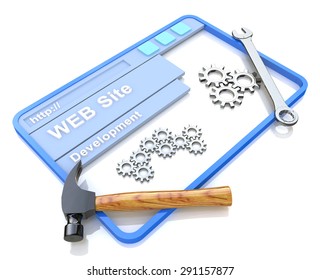 Website development. WWW with tools 