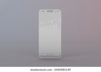 Website interface a 3D browser app. Browser Safari, Chrome, Firefox, Opera