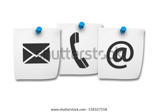 Website Internet Contact Us Page Concept Stock Illustration 158327558 ...