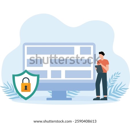 Website security, Suspicious and malicious hyperlinks concept, spam URL or website address