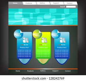 Website template