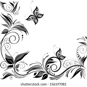 Wedding Background Black White Raster Copy Stock Illustration 156197081 ...