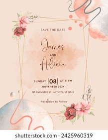 Wedding Invitation, Thank You Card, Save the Dates Cards. Weddings Invitation, Baby Shower, Menu, Brochure, Banner Template.