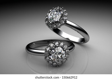 Wedding Ring High Resolution 3d Image Stock Illustration 150662912 ...