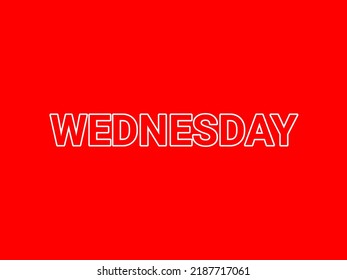 Wednesday Outline Bold Font For Bussiness,poster