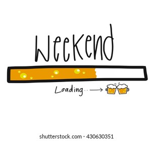 Weekend Loading Illustration