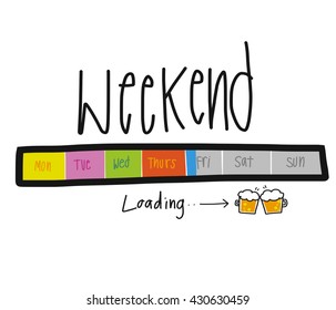 Weekend Loading Illustration