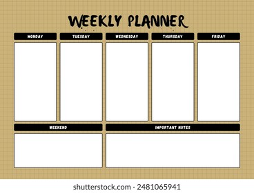 weekly planner diary in pastel color - Powered by Shutterstock