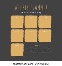 weekly planner template design for weekly planner 