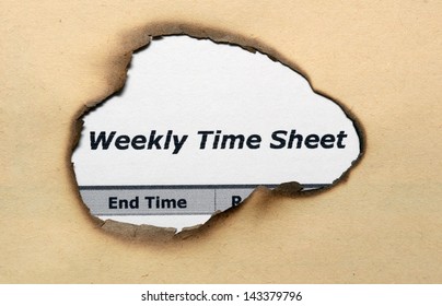 Weekly Time Sheet