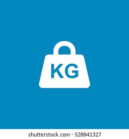 Weight Kg Icon On White Background Stock Illustration 528841327 ...