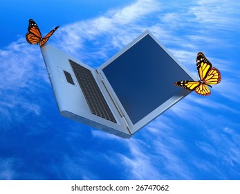 Weightless laptop