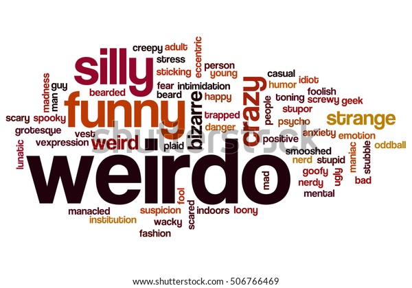 words in weird shapes