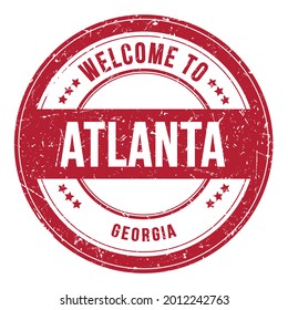 Welcome Atlanta Georgia Words Written On Stock Illustration 2012242763 ...