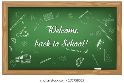 Welcome Back School Background Stock Illustration 170758055 | Shutterstock