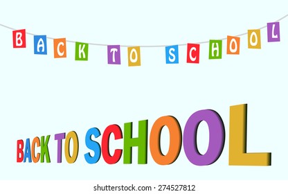 Welcome Back School Background Stock Illustration 274527812