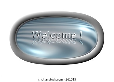 Welcome button for aqua set. Find more in my gallery !
