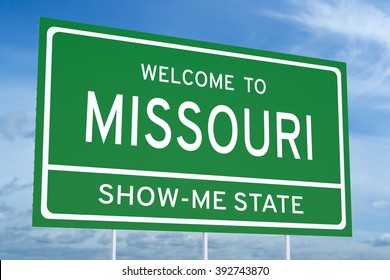 Welcome Missouri State Concept On Road Stock Illustration 392743870 ...