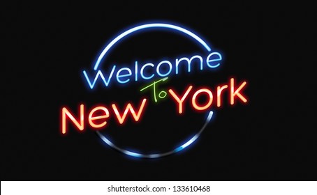 Welcome To New York neon sign