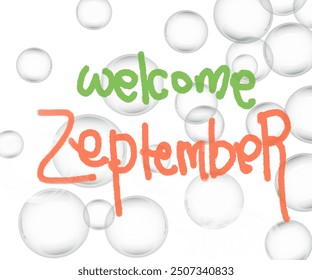 Welcome September with bokeh and text - Powered by Shutterstock