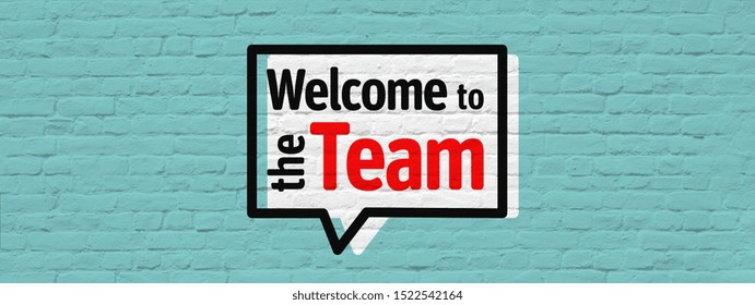 Welcome Team Banner Graffiti Effect Stock Illustration 1522542164 ...