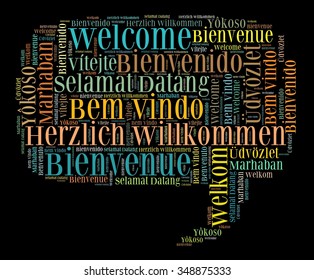 Welcome Word Cloud Different Languages Stock Illustration 348875333 ...