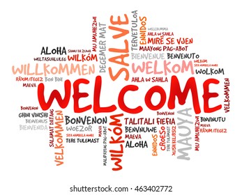 Welkom Welcome Afrikaans Word Cloud Different Stock Vector (Royalty ...