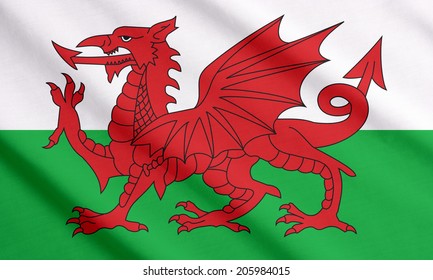 Welsh Flag Waving