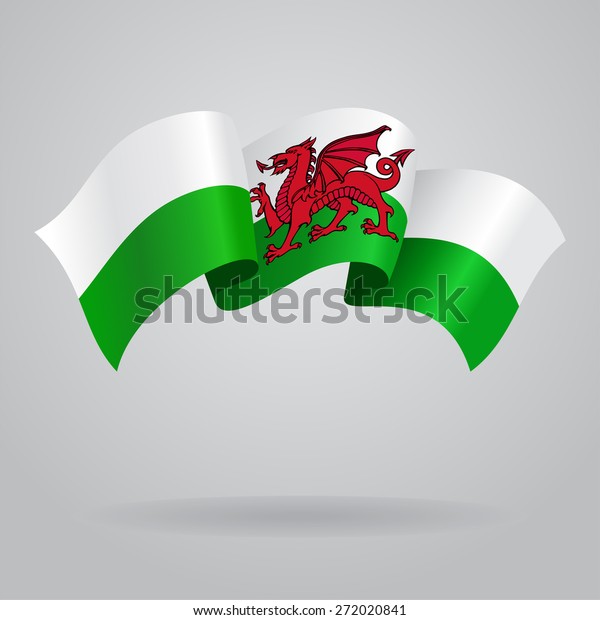 Welsh waving Flag. Raster\
version