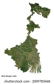 West Bengal, India Map (3D Rendering)