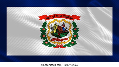 West Virginia State Flag Of America.