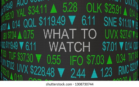 What To Watch Stock Market Big News Ticker 3d Illustration