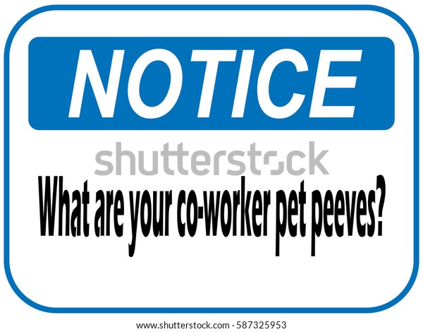 What Your Coworker Pet Hand Writing Stock Illustration 587325953