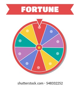 Wheel Of Fortune Illustration. Wheel Of Fortune Logo