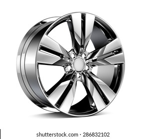 Wheel Rim Isolated On White