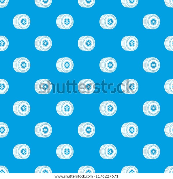 Wheel\
sport car pattern seamless blue repeat for any\
use
