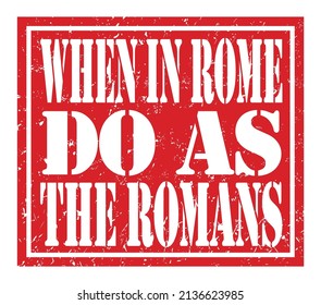 when in rome do as the romans do cartoon