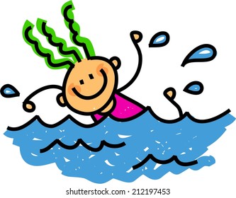 127 Stick figure girl swimming Images, Stock Photos & Vectors ...