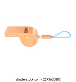 Whistle  3d Object Illustration Rendering