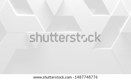 White Abstract Background With Space For Text (3D Illustration)