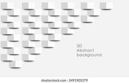 White abstract texture. Vector background 3d paper art style can be used in cover design, book design, poster, cd cover, flyer, website backgrounds or advertising - Powered by Shutterstock