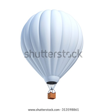 white air balloon 3d illustration Stock photo © 
