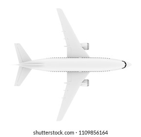 Private Jet Airplane Isolated Top View Stock Illustration 1493618189